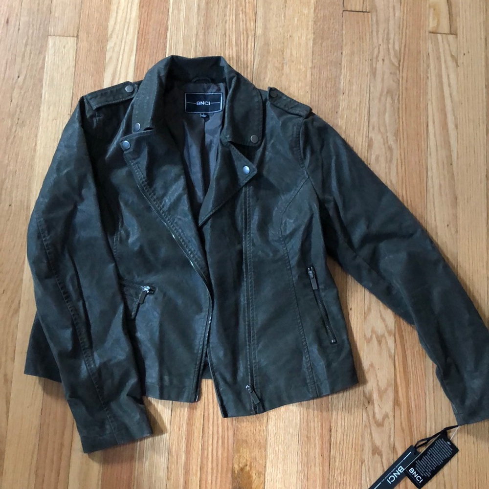 Green suede BNCI Jacket, never worn